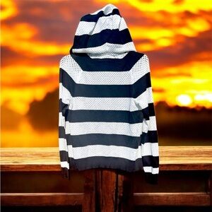 MICHAEL Michael Kors Black and White Striped Women's Cardigan